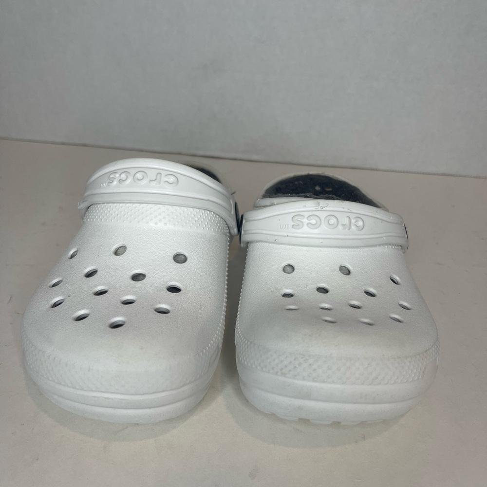 CROCS Kids White Slip-On Slippers